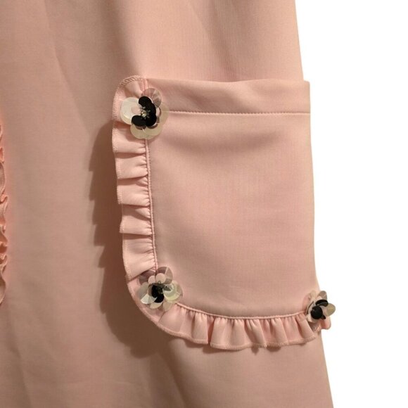 Betsey Johnson Pink Mimosa Sheath Mini Dress Sz 4 - Picture 7 of 11